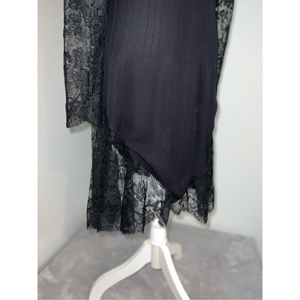 Valentino Night 100% Silk Lace Dress 6 Cocktail Date Night LBD - Picture 13 of 16